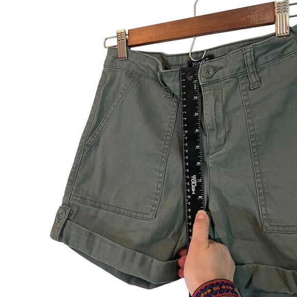 Jones New York Green Size 4 Utility Shorts Rolled Cuff with Button EUC - Picture 5 of 14